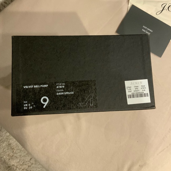 JCrew Green 9 Pump Velvet NWT Sparkle Holiday Party Festive Date - Picture 6 of 8